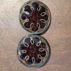 Vintage clip on earrings